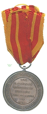 Hong Kong Plague Medal, 1894